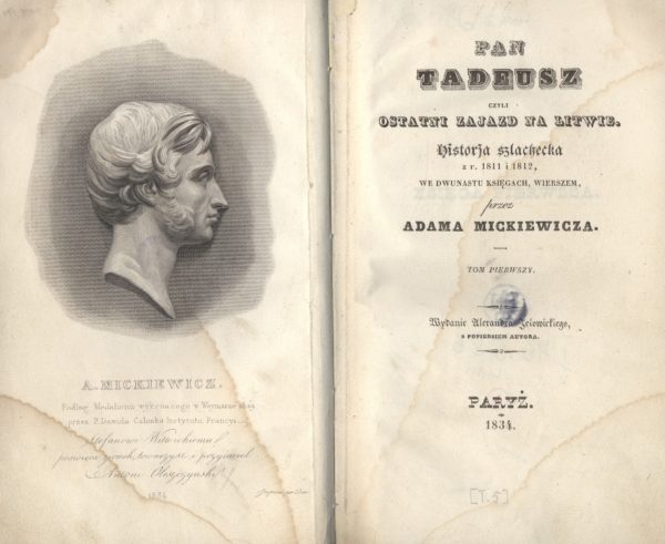 Pan Tadeusz, wydanie I, Paryż 1835