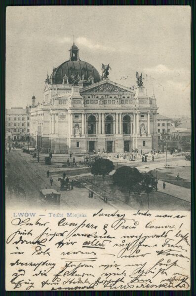 Budynek Opery lwowskiej około 1905, fot. Polona