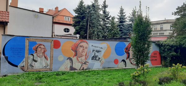 Mural Żniwiarka przy ul. Kurpińskiego, fot. M. Gołembka