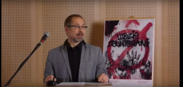 Przemysław Czapliński, fot. kard z relacji video konferencji