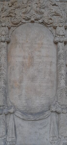 Epitafium Adama Samuela Hartmanna po renowacji, fot. M. Gołembka