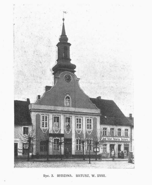 Ratusz w Rydzynie, fot. Architektura i Budownictwo 1927 nr 6