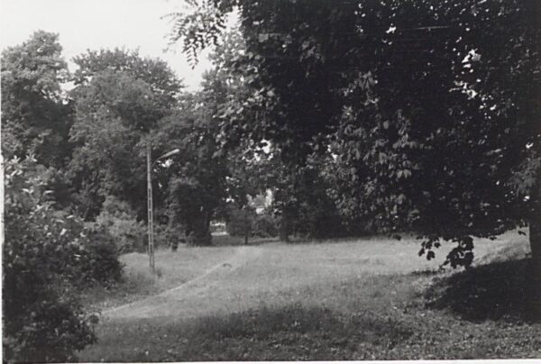 Miejsce po pałacu w Pamiątkowie, rok 1986