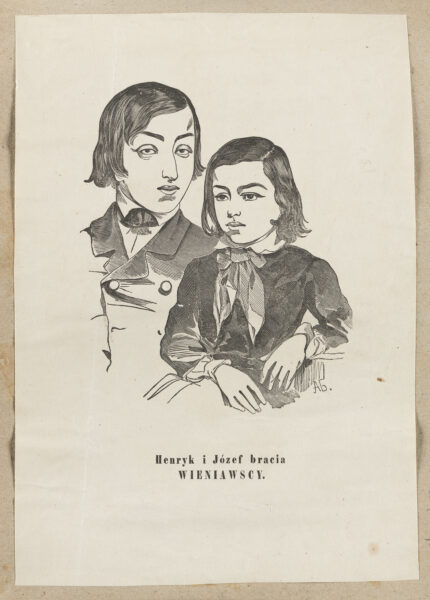 Henryk i Józef Wieniawscy około 1850, fot. Muzeum Narodowe w Warszawie