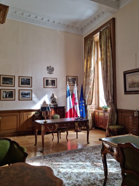 Salonik Sikorskiego w Ambasadzie Polskiej w Paryżu, fot. Emilian Prałat