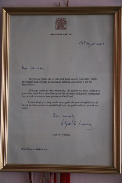 List od Królowej Elżbiety II, fot. Marta Konek