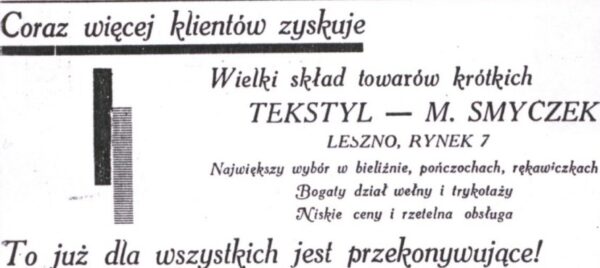 Reklama M. Smyczek, repr. M. Gołembka