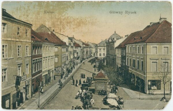 Taksówki na owies w Kaliszu przed I wojną światową, fot. zbiory Fotopolska