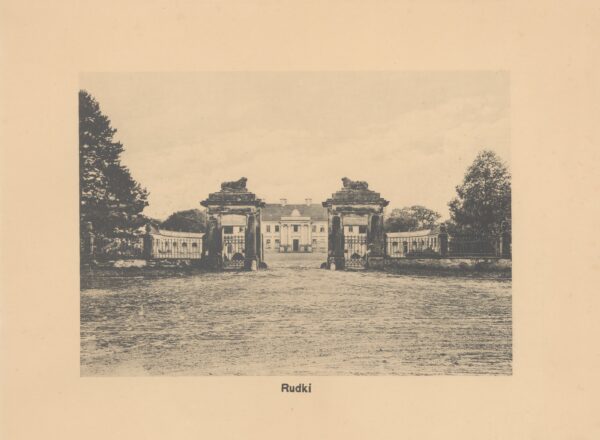 Pałac w Rudkach, za L. Durczykiewicz Dwory Polskie w Wielkim Księstwie Poznańskim, fot. Polona