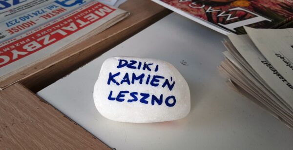 Kamień w Strefie kreatywnej Leszno - Stacja Biznes, fot. M. Gołembka