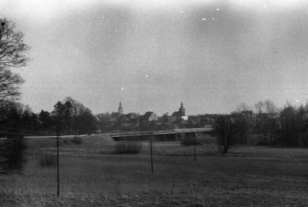 Widok na most w Obrzycku, lata 70-80, fot. Muzeum Zamek Górków