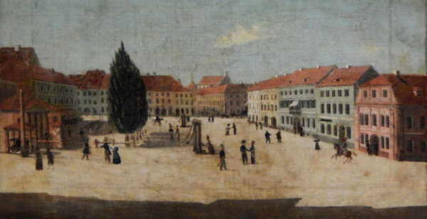 A. Lehman, rynek w Kaliszu, 1833 r., fot. ze zbiorów MOZK