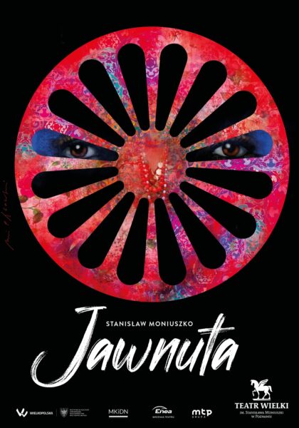 Plakat do spektaklu "Jawnuta", Teatr Wielki im. St. Moniuszki w Poznaniu